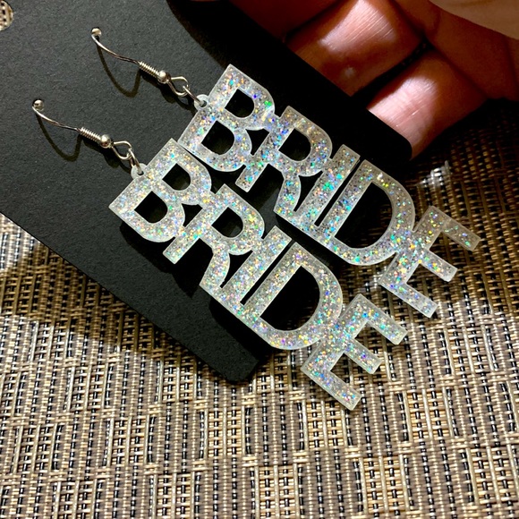 Jewelry - New “Bride” sparkly earrings 3/$20